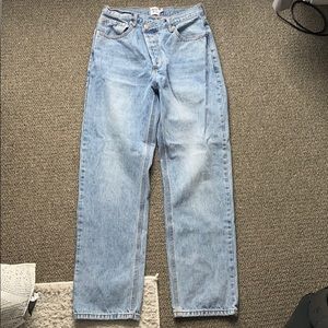 Princess Polly Holly asymmetric straight leg jean